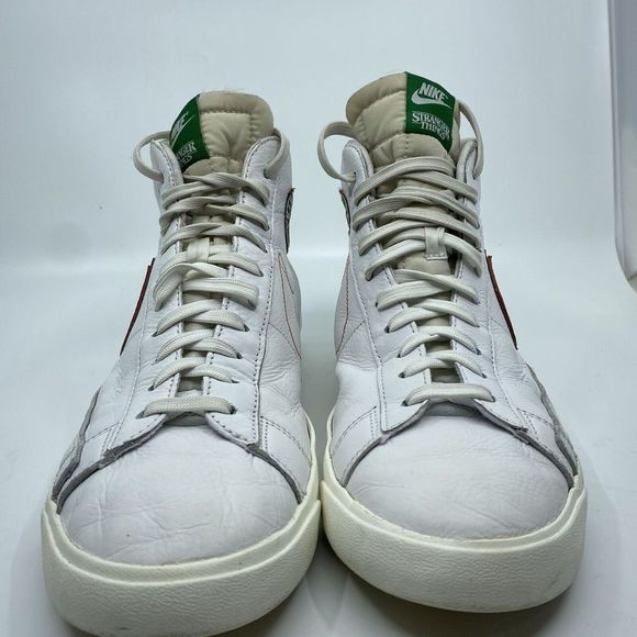 Nike Blazer Mid x Stranger Things Men’s Size 10.5 White Hawkins High Shoes - Picture 2 of 10